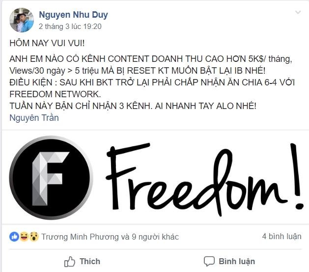 yeah1 dam phan youtube that bai va lap network moi anh 3