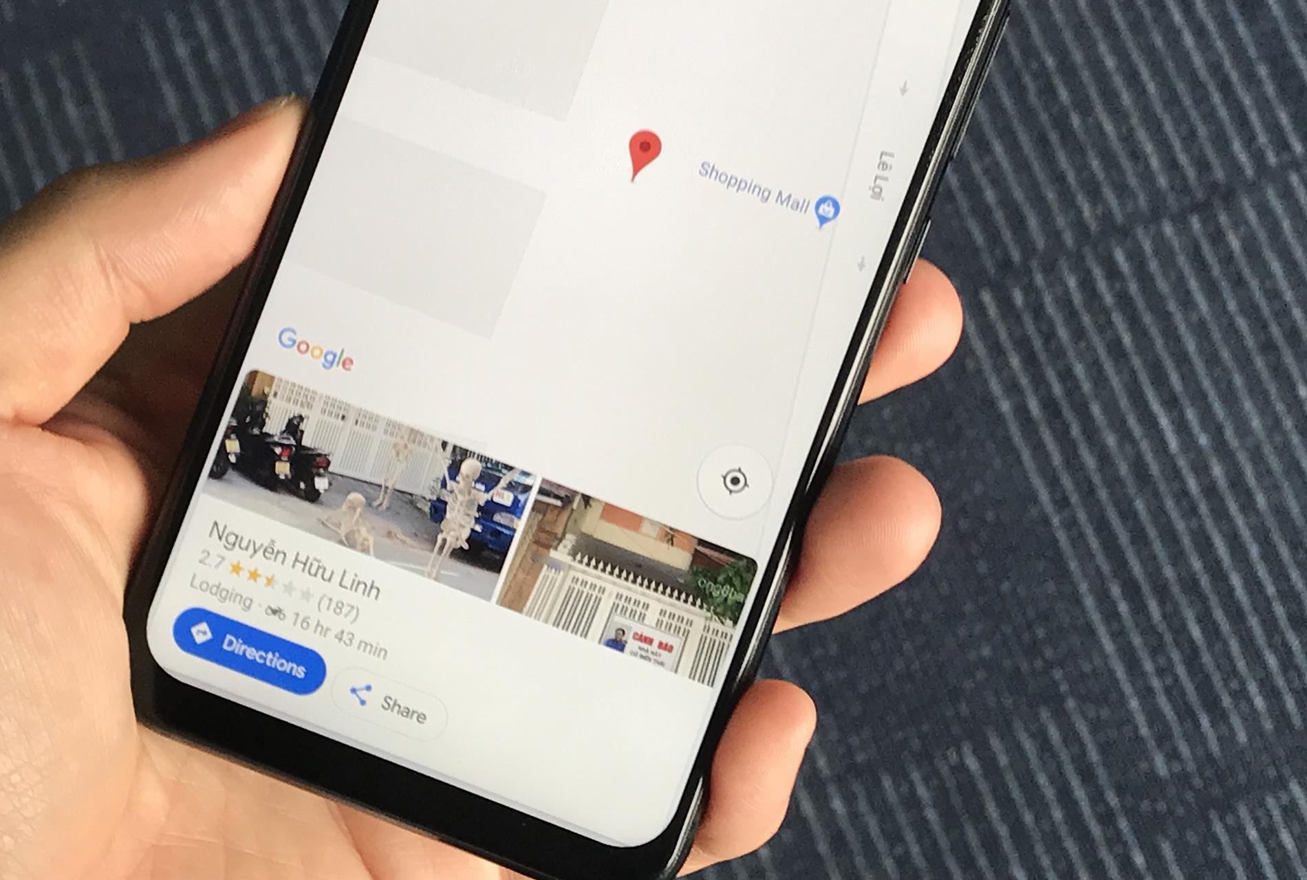 Dan mang keu goi danh dau nha ke sam so be gai tren Google Maps hinh anh