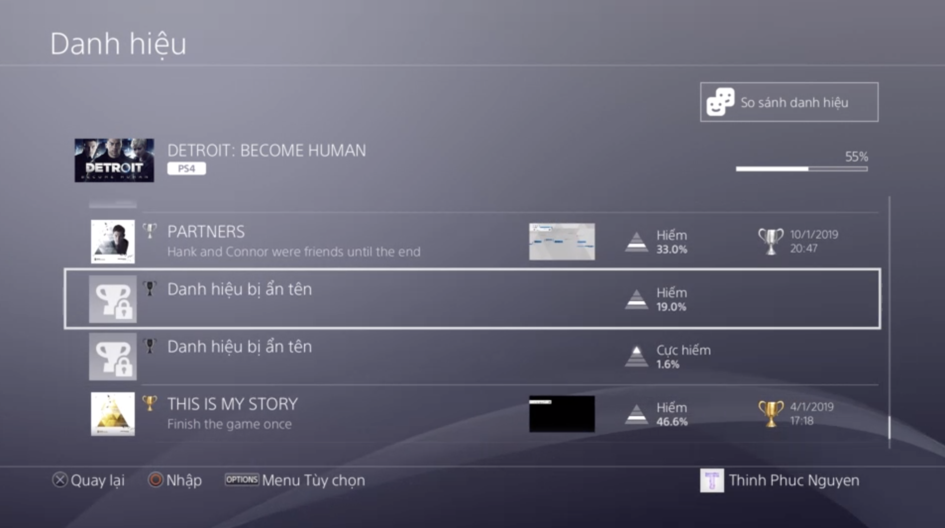 Thu thuat xem thong tin Trophy an tren PS4 hinh anh