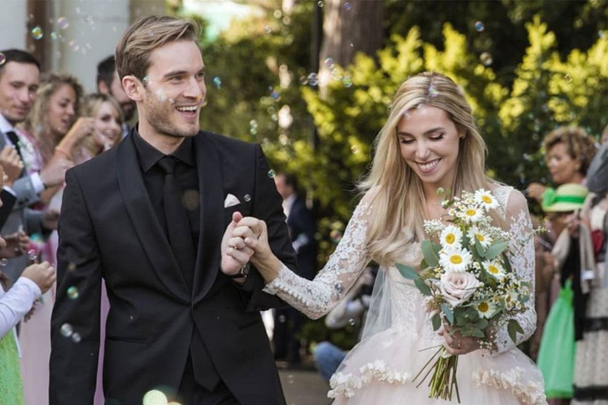 Bo anh cuoi dep lung linh cua PewDiePie hinh anh