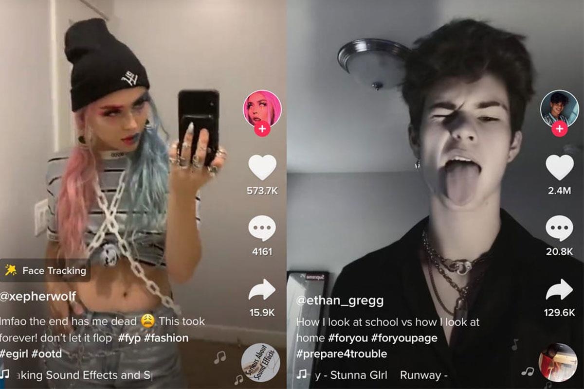 TikTok dang tao ra the he e-girl, e-boy voi phong cach khong giong ai hinh anh