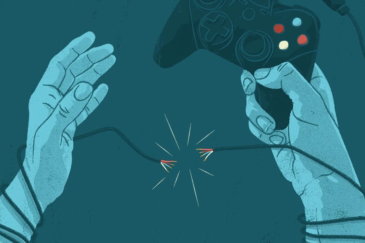 Trung Quoc cam tre em choi game buoi dem hinh anh