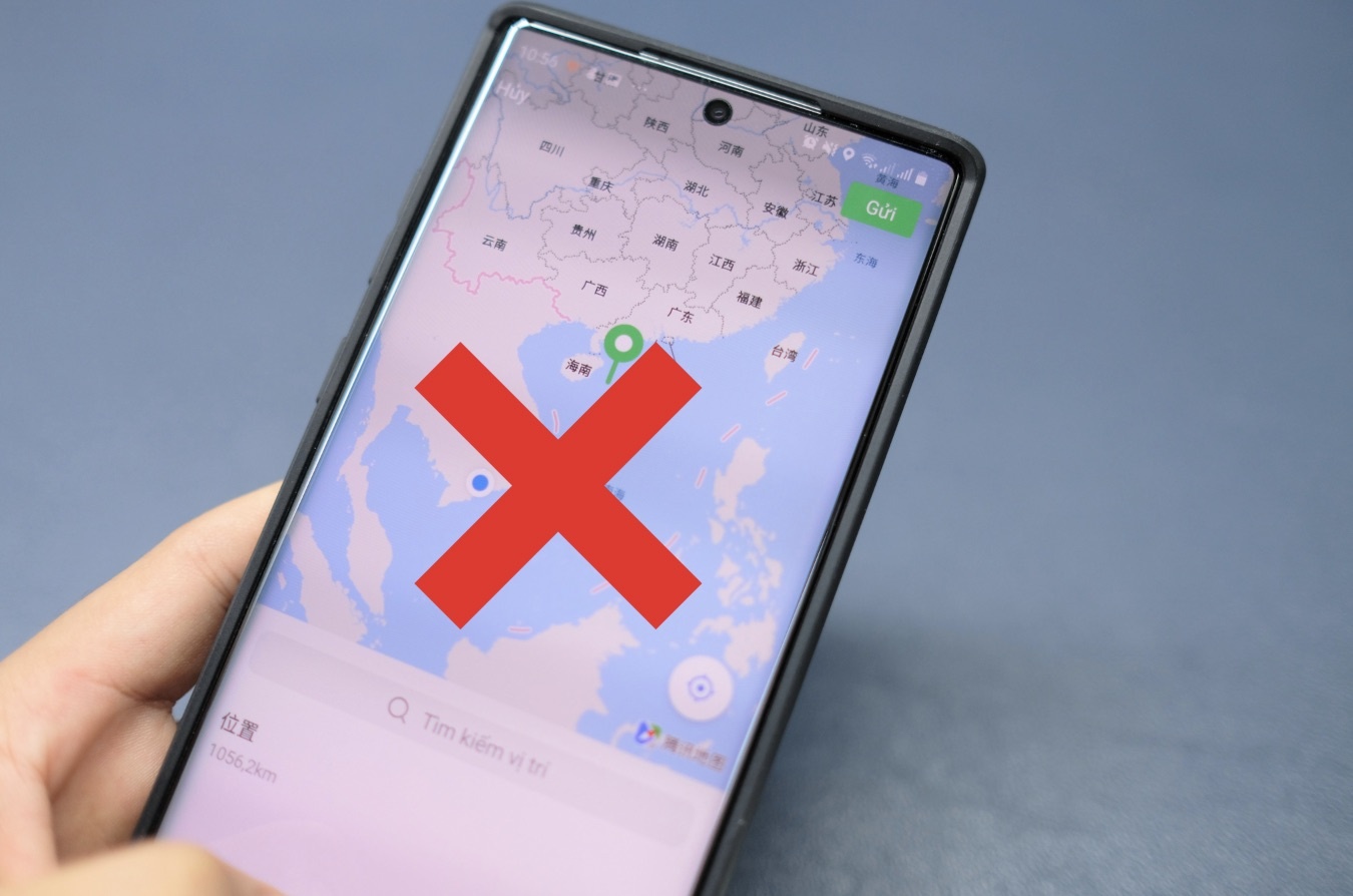 WeChat lai hien thi ban do co duong luoi bo phi phap hinh anh