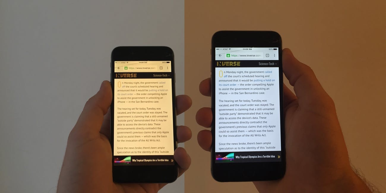 che do night shift tren iphone bao ve mat anh 1
