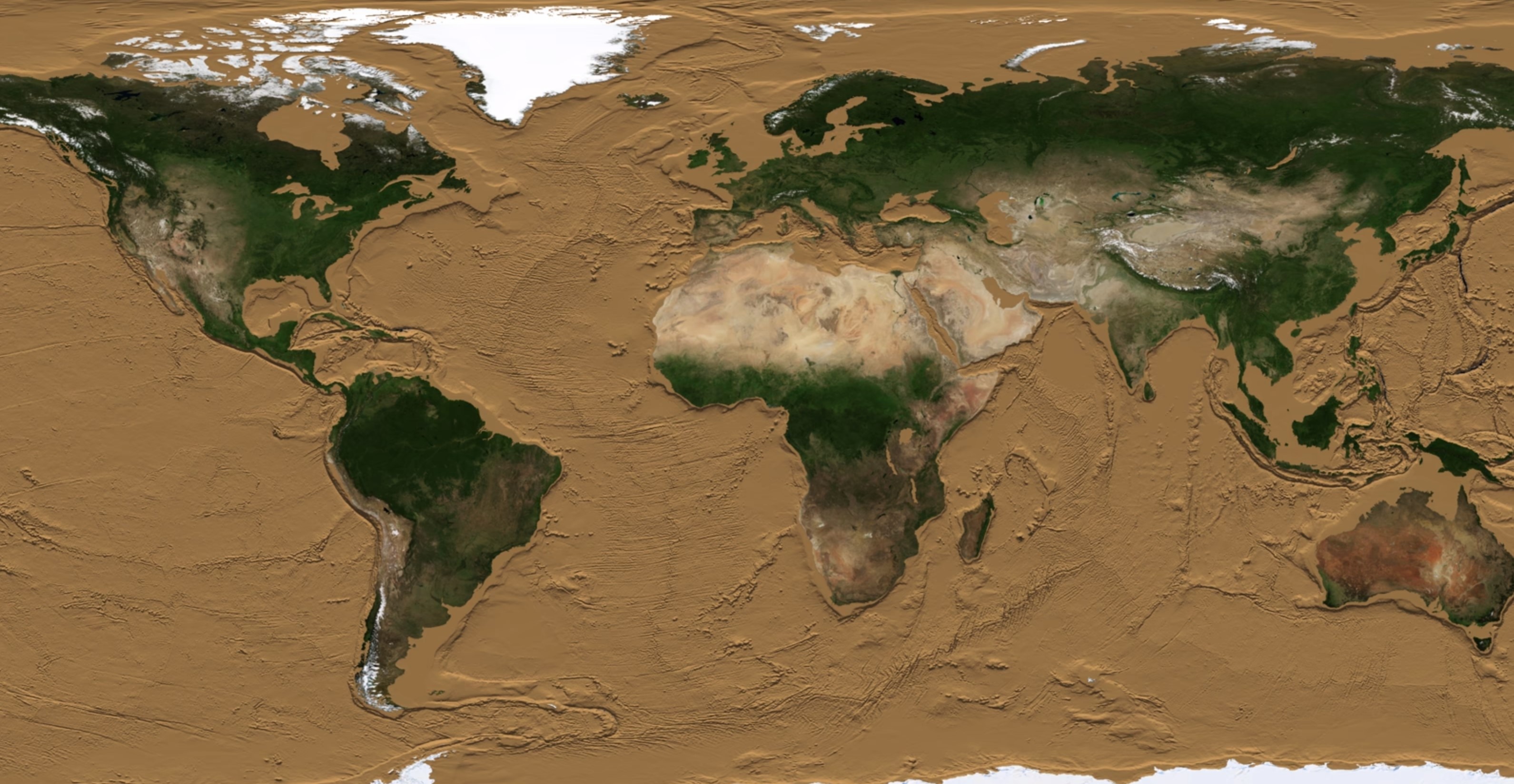 Be mat Trai Dat khi hut sach nuoc bien hinh anh