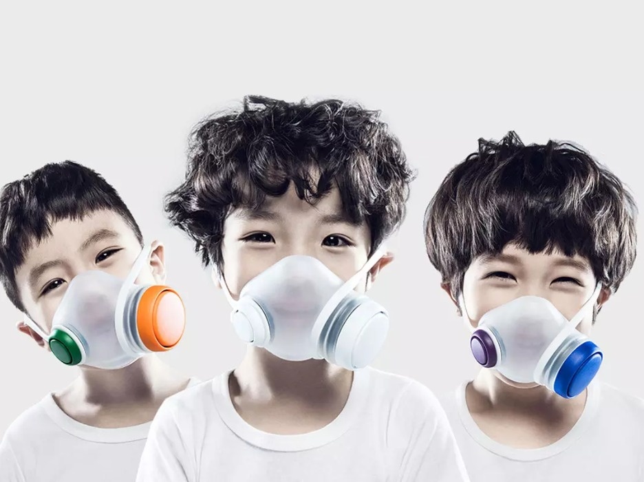 Khau trang thong minh cua Xiaomi do chat luong khong khi, mam benh hinh anh