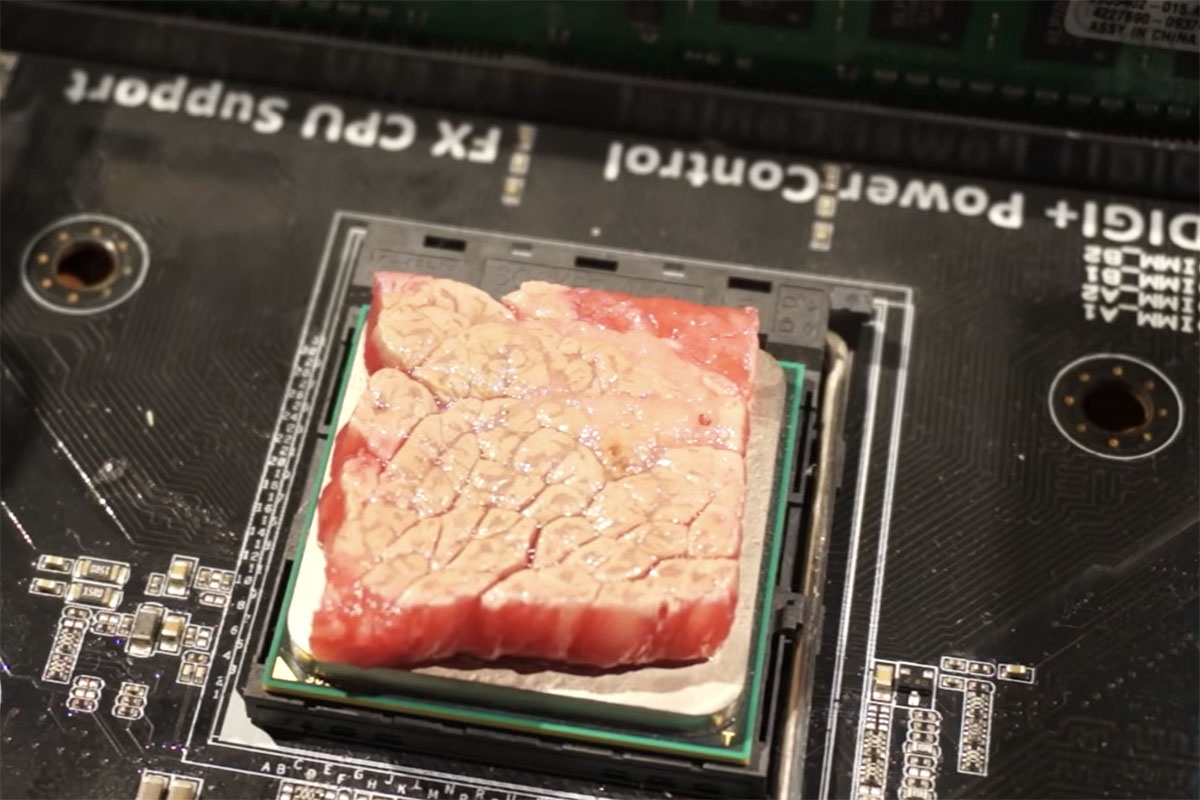 Chang trai Nhat Ban chuyen dung vi xu ly may tinh de nuong thit hinh anh