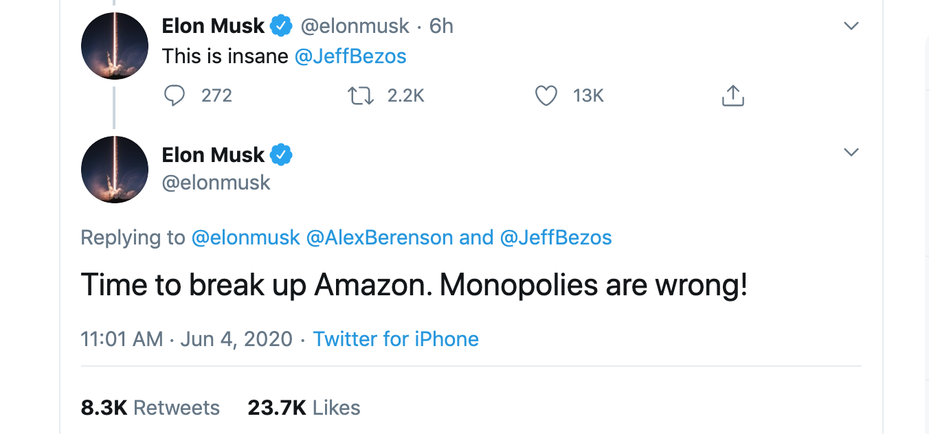 elon musk ca khia jeff bezos anh 1