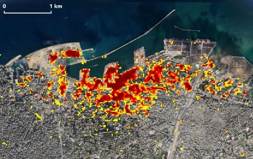 Vu no Beirut nhin tu ve tinh hinh anh