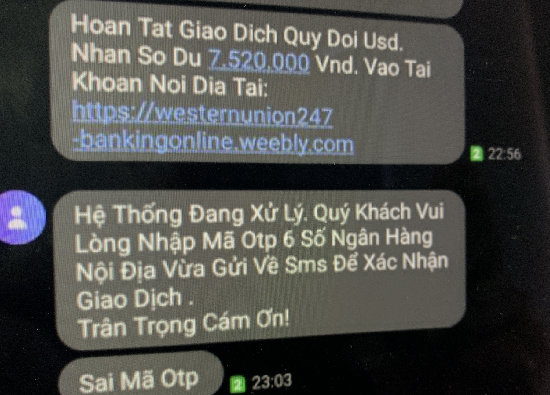 Bi lua 300 trieu dong vi bam vao link chuyen tien gia hinh anh