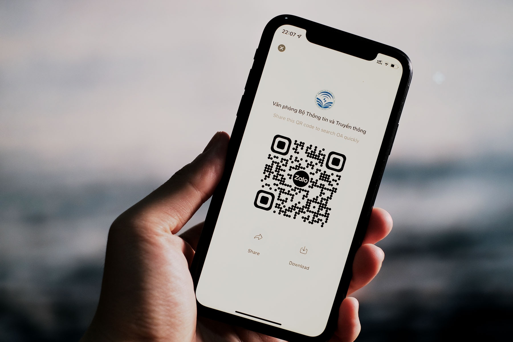 tai khoan Zalo cua van phong Bo Thong tin & Truyen thong anh 1