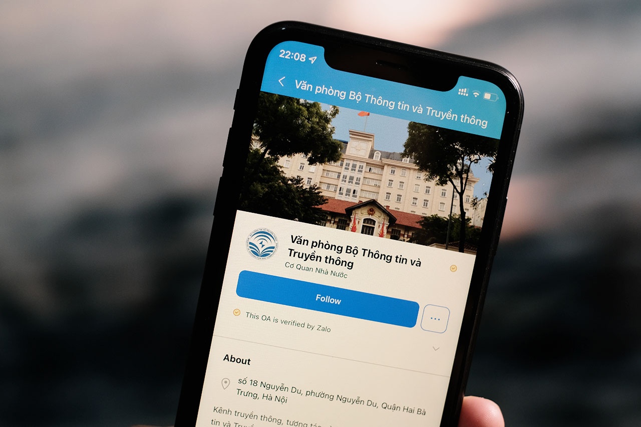 Bo Thong tin va Truyen thong co kenh Zalo chinh thuc hinh anh