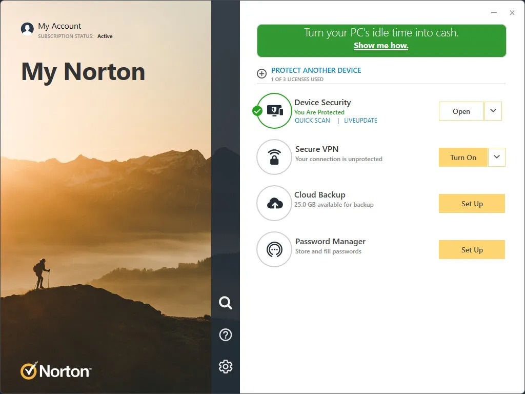 app norton dao coin anh 1