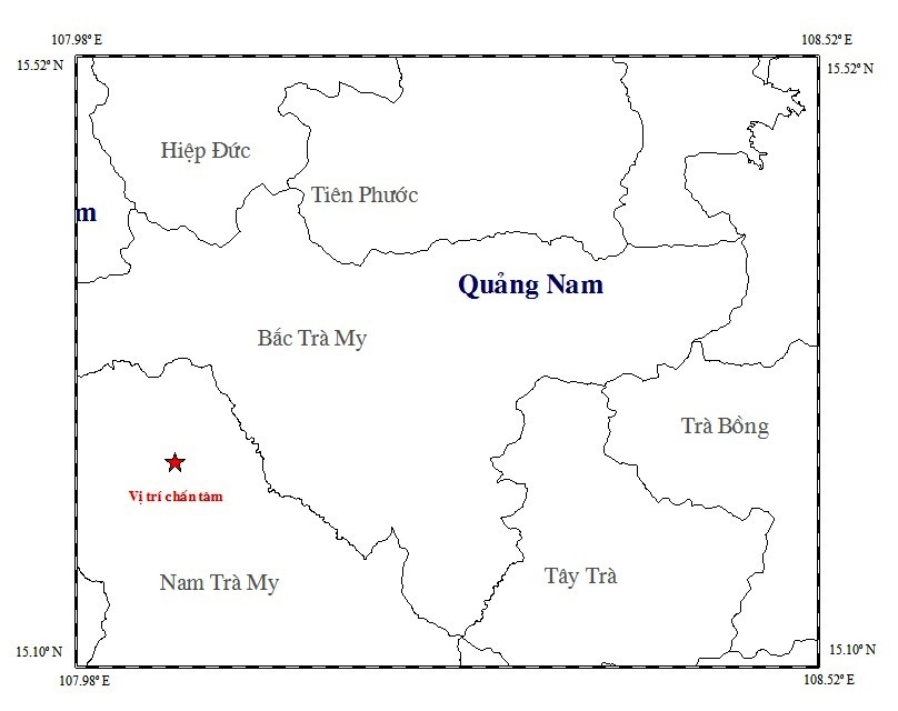 Dong dat 3,9 do richter o Quang Nam hinh anh