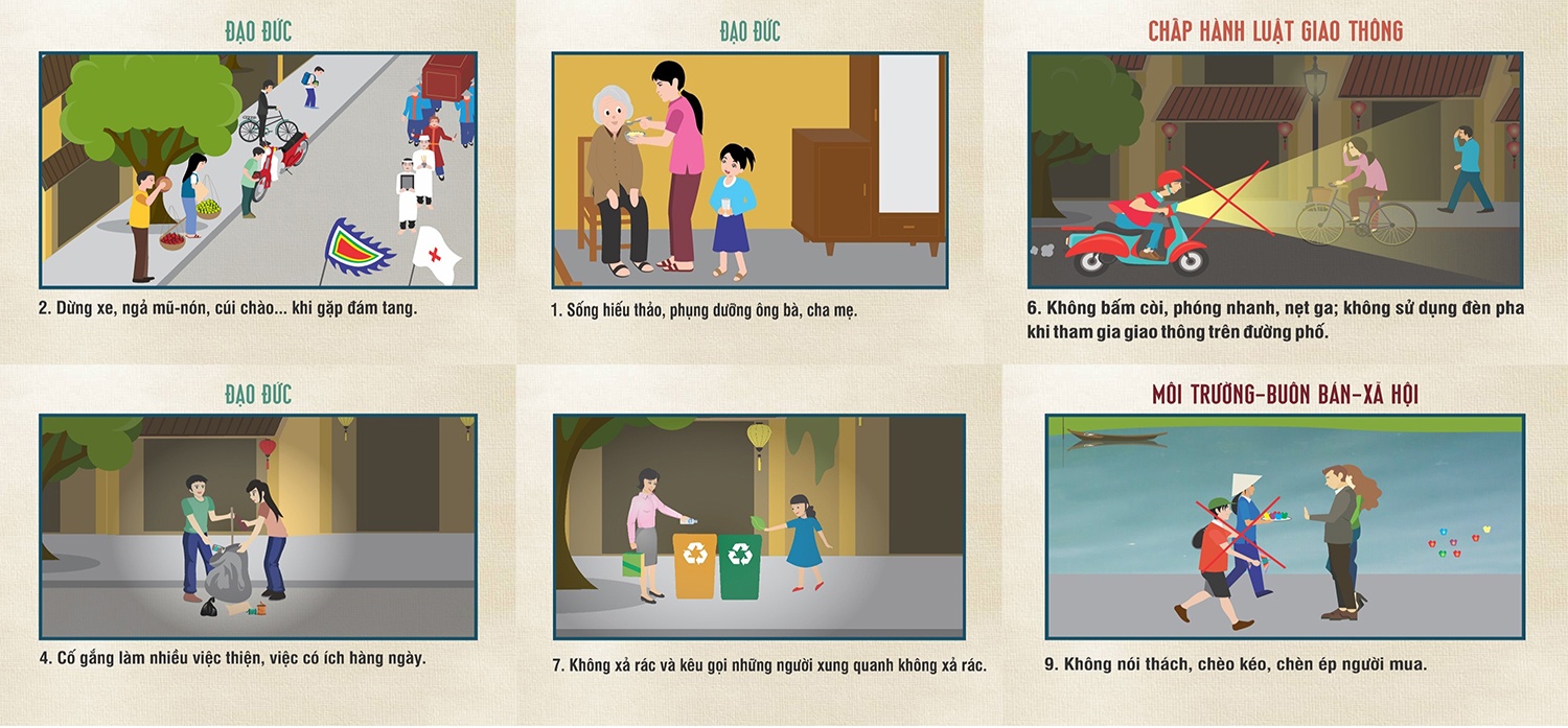 Nguoi Hoi An nga mu cui chao khi gap dam tang. anh 1