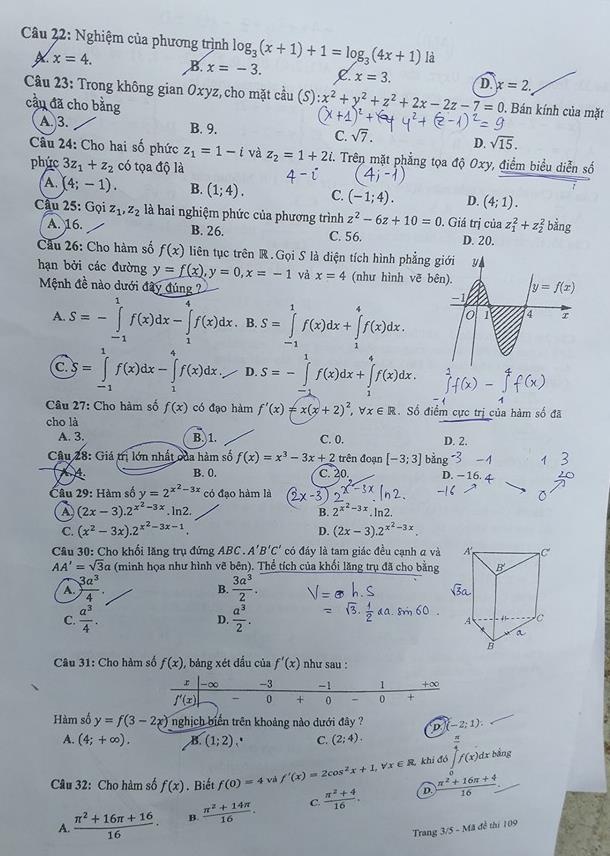 đáp án môn Toán ảnh 3 dap an mon Toan anh 3