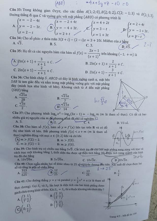đáp án môn Toán ảnh 4 dap an mon Toan anh 4