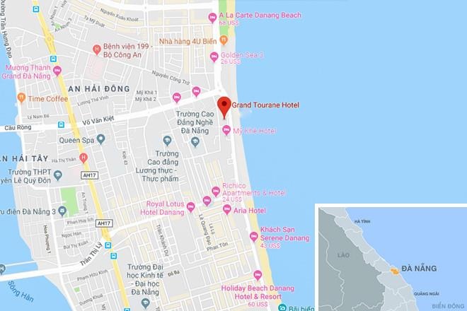 Vỉa hè dọc biển Đà Nẵng được sửa chữa. ảnh 3 Via he doc bien Da Nang duoc sua chua. anh 3