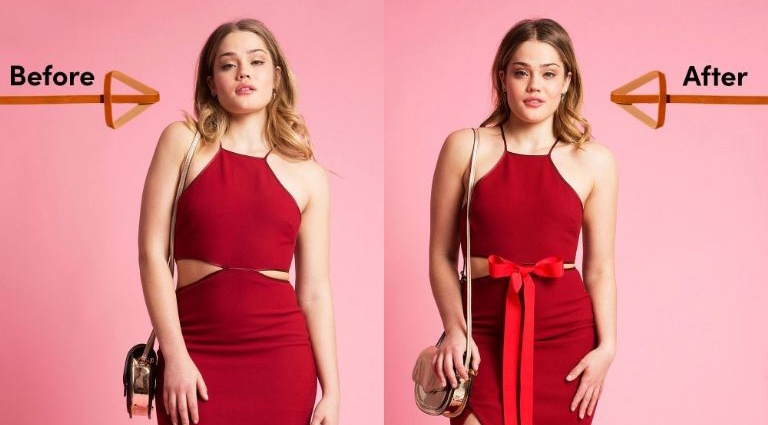 7 cach lam moi trang phuc voi ruy bang hinh anh