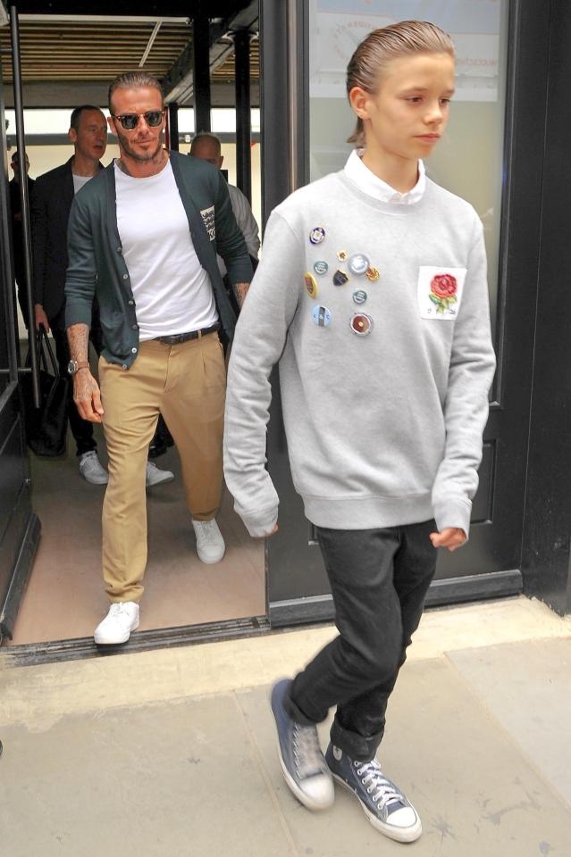 david beckham và con trai ảnh 1 david beckham va con trai anh 1