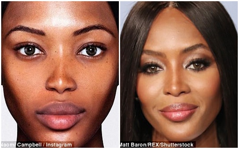 Naomi Campbell gay tranh cai voi hinh anh photoshop qua da hinh anh