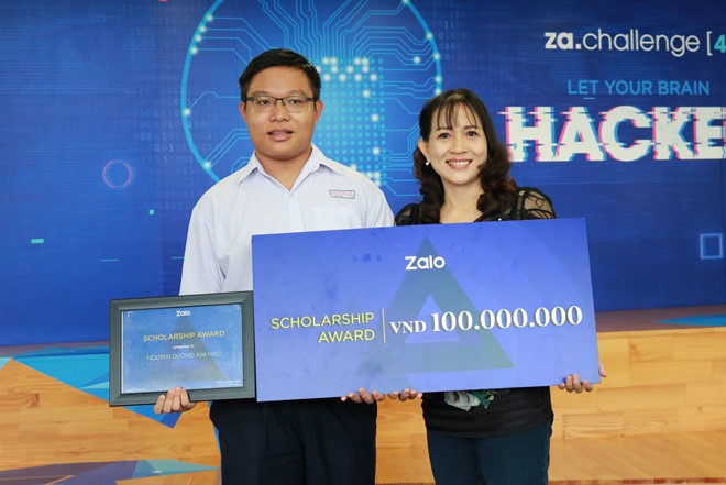 Zalo trao hoc bong cho Nguyen Duong Kim Hao anh 2