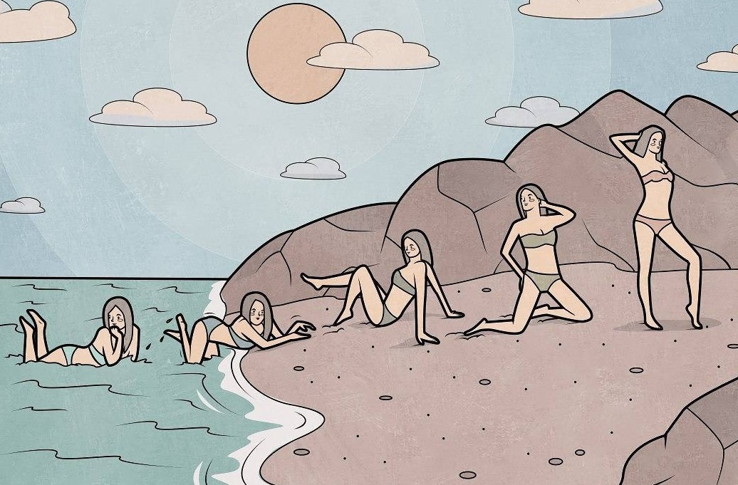 Bo tranh biem hoa ve mat trai cua cuoc song hien dai hinh anh