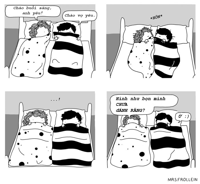 Bo tranh cuoc song met moi cua vo chong moi cuoi anh 10