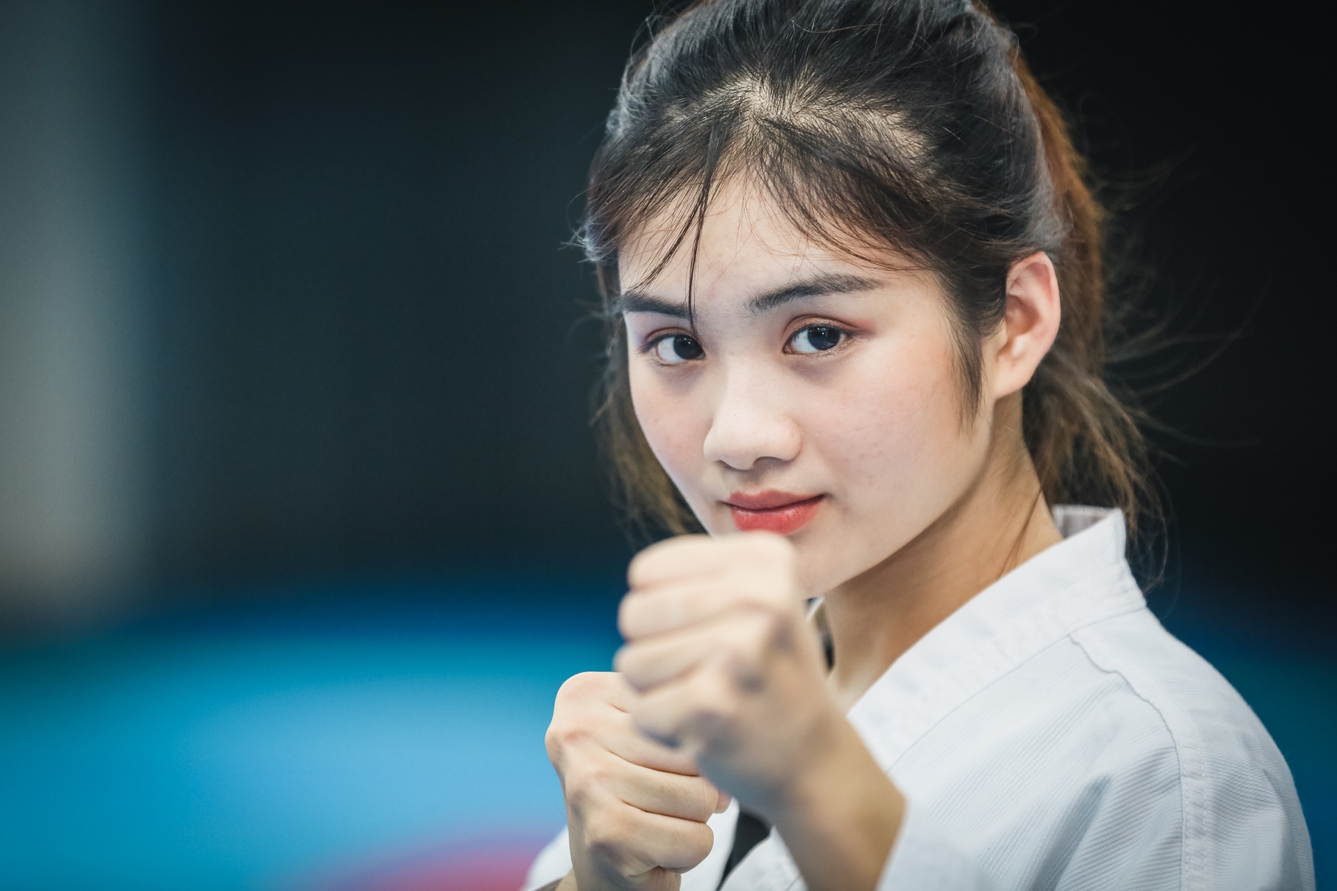 Tu cao thu karatedo den Miss Tai nang DH Hutech 2019 hinh anh