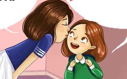 Bo tranh hay day con khon kheo, dung quat mang hinh anh