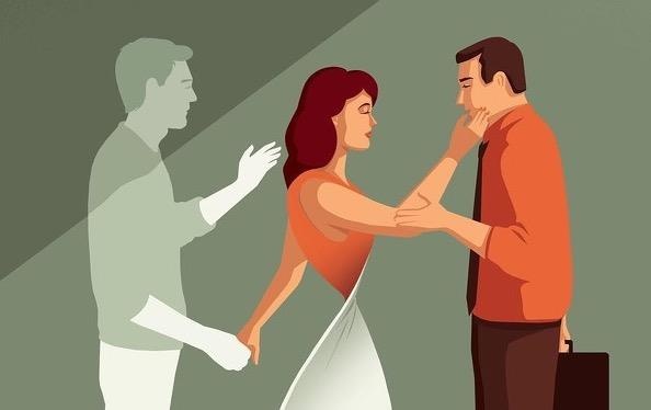 Bo tranh ve su do vo trong hon nhan va noi dau cua nguoi o lai hinh anh