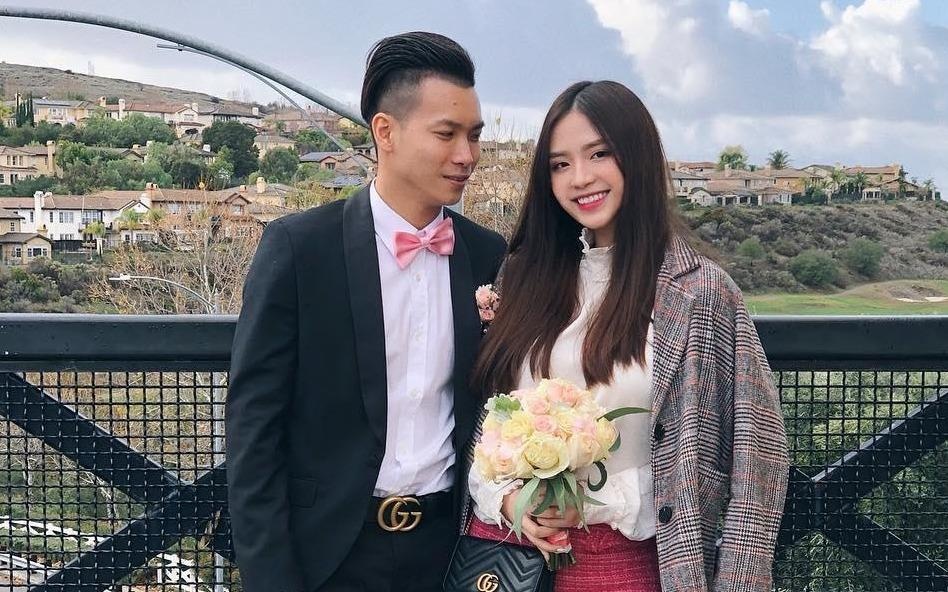 Vuong Hoang Mai Diz va ban trai thieu gia tinh tu tren dat My hinh anh