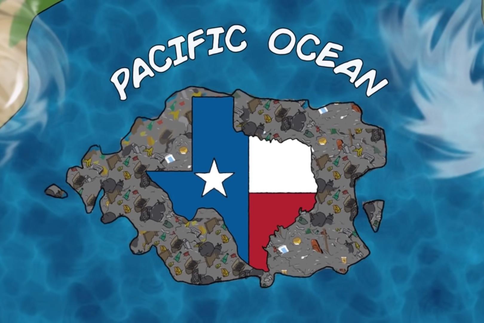 Giat minh khi biet luc dia rac co kich thuoc bang tieu bang Texas, My hinh anh