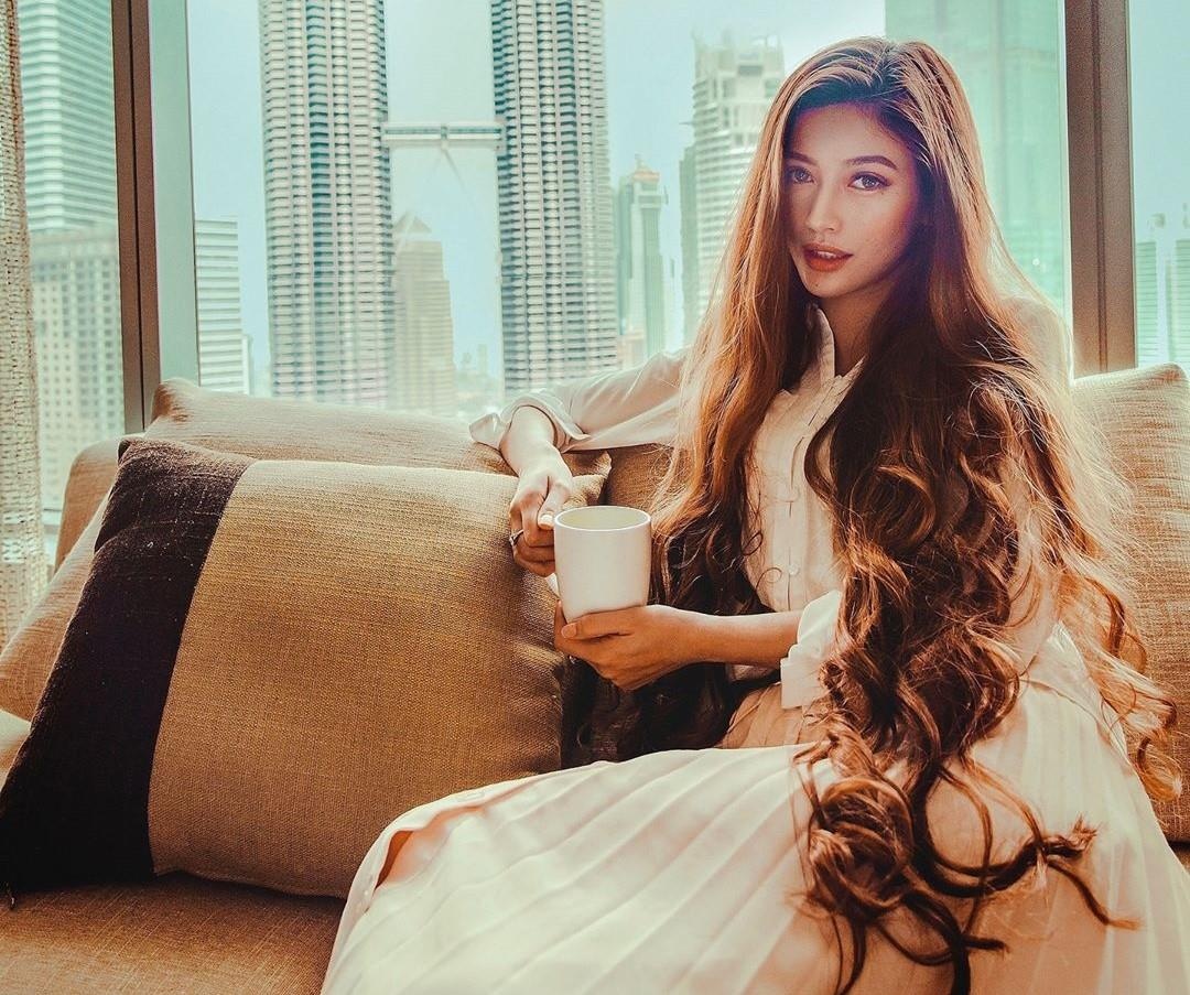 cong chua toc may khoe anh goi cam anh 1