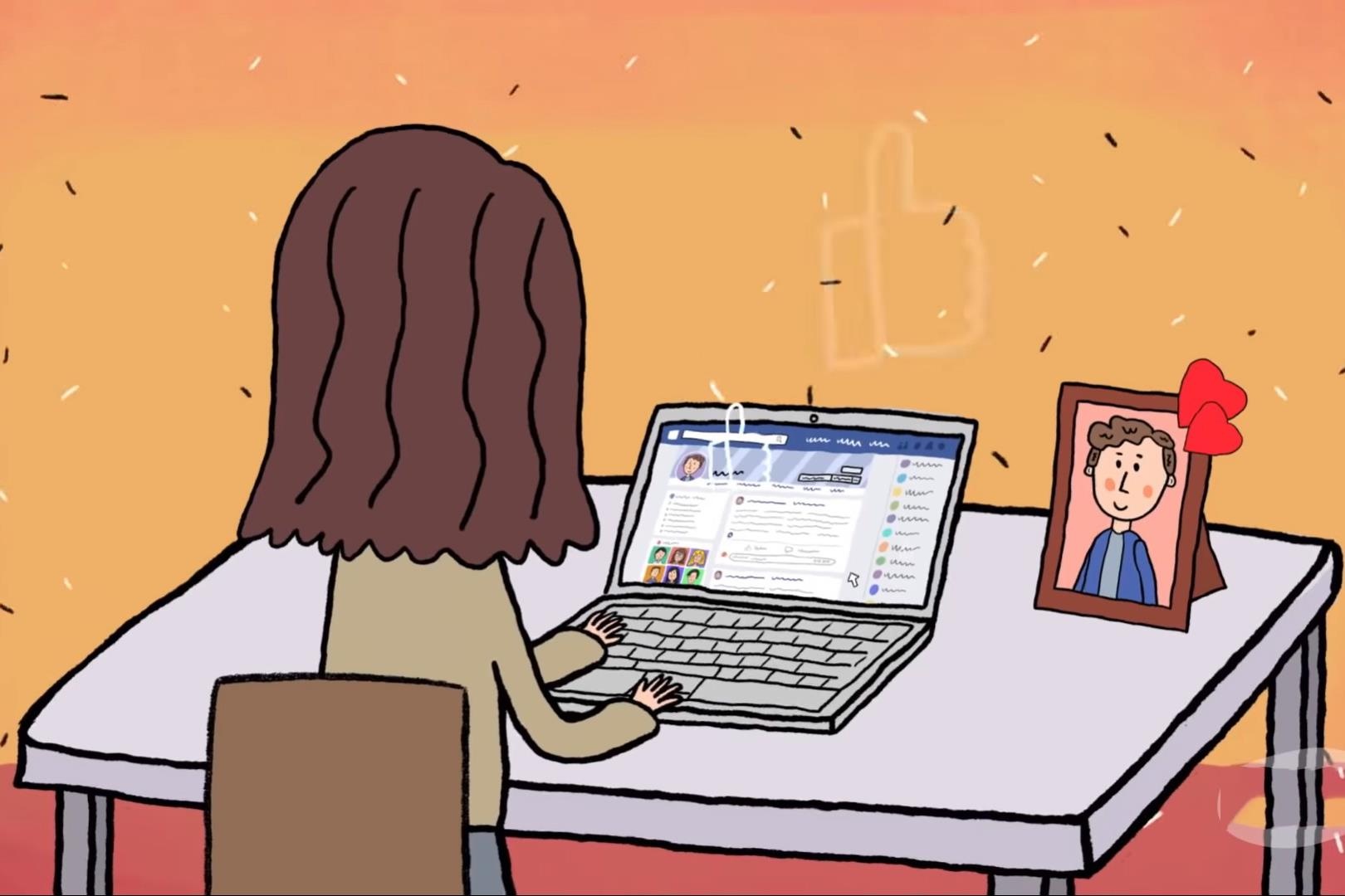 Co gai tao nick ao de theo doi 'crush' tren mang hinh anh