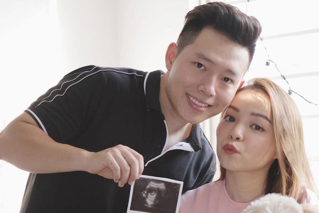 Trinh Pham khoe sap lam me sau dam cuoi voi ban trai 9 nam hinh anh