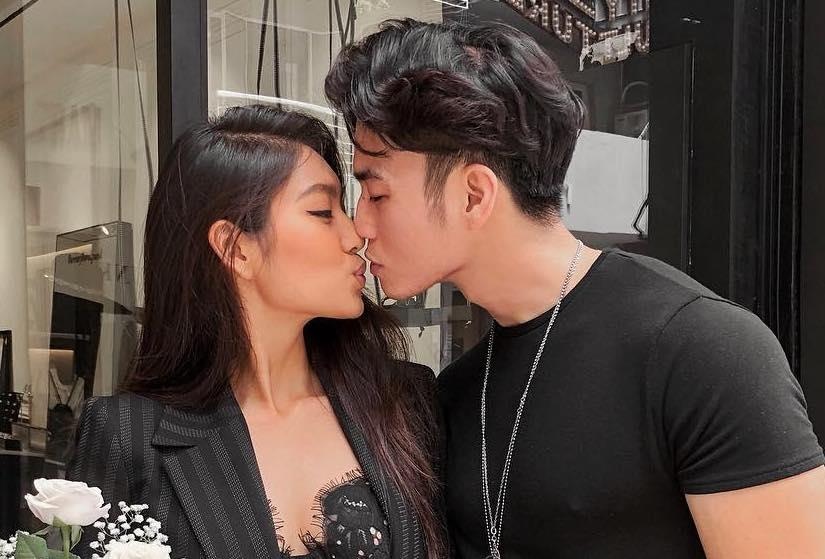 Rich kid Thao Nhi Le khoe khoanh khac hanh phuc ben ban trai hinh anh