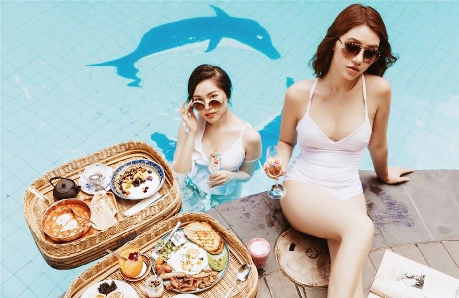 Trang Lou khoe anh hoi 'ngo tau', Nhat Le o nha dap mat na dip nghi le hinh anh