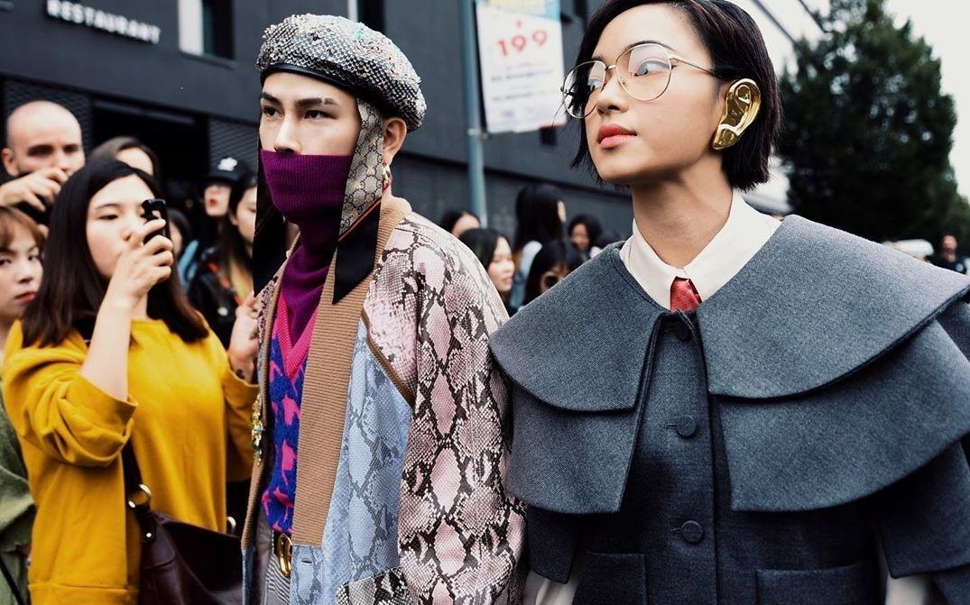 Chau Bui dien do 'chong thi phi, khau nghiep' o tuan le thoi trang hinh anh