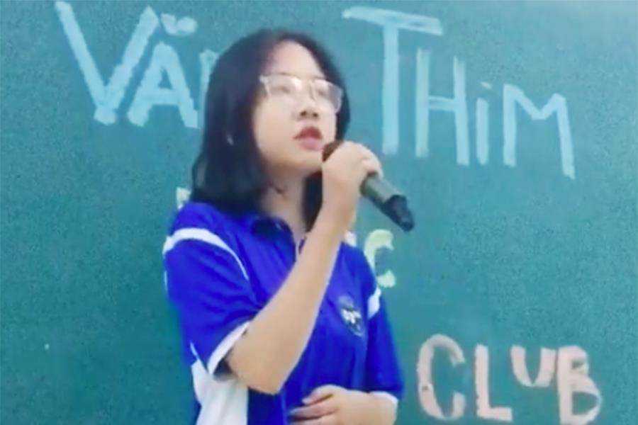 Nu sinh THPT Le Van Thiem 'hat nhu nuot dia' ban hit cua Huong Tram hinh anh