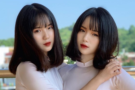 Cap song sinh Hang Nga va cac hot girl Yen Bai noi tieng tren mang hinh anh