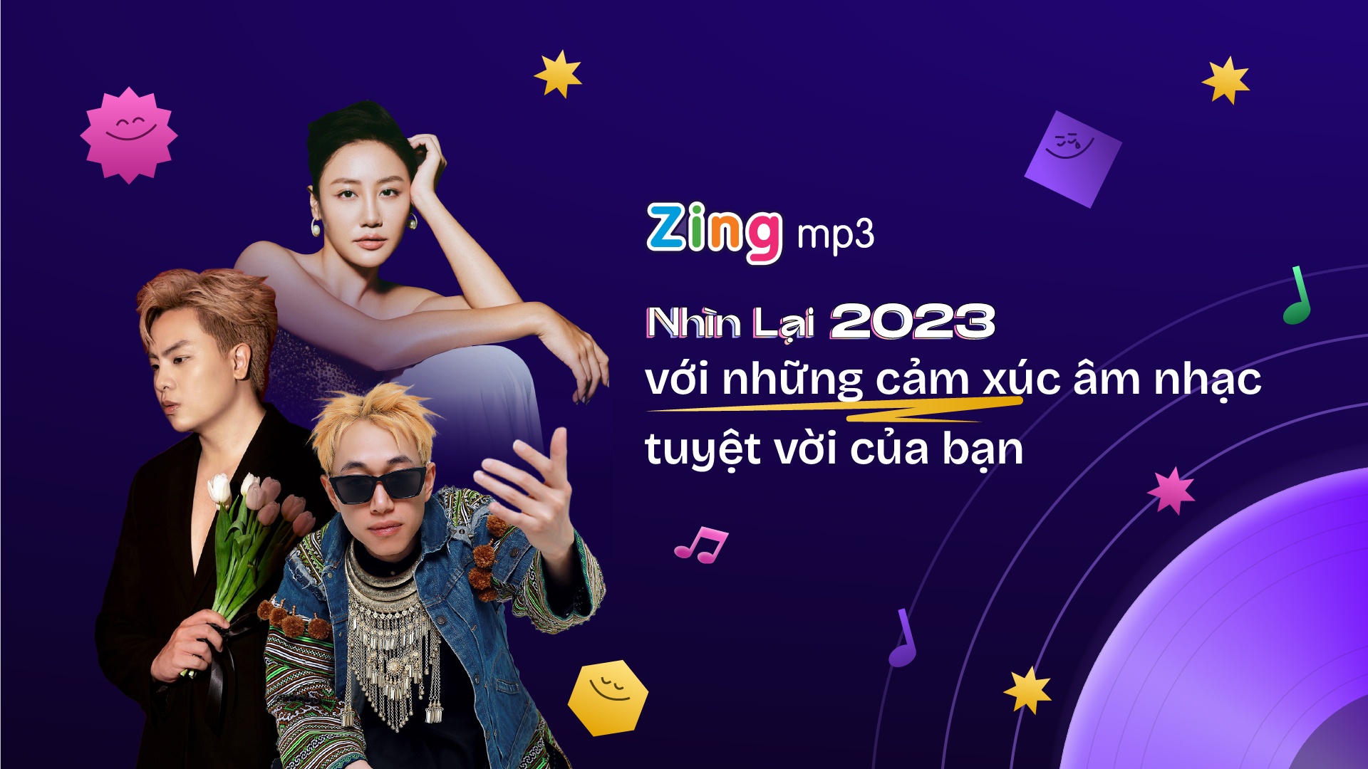 Zing MP3 cung hanh trinh 'Nhin lai 2023' cho 200 nghe si va khan gia hinh anh