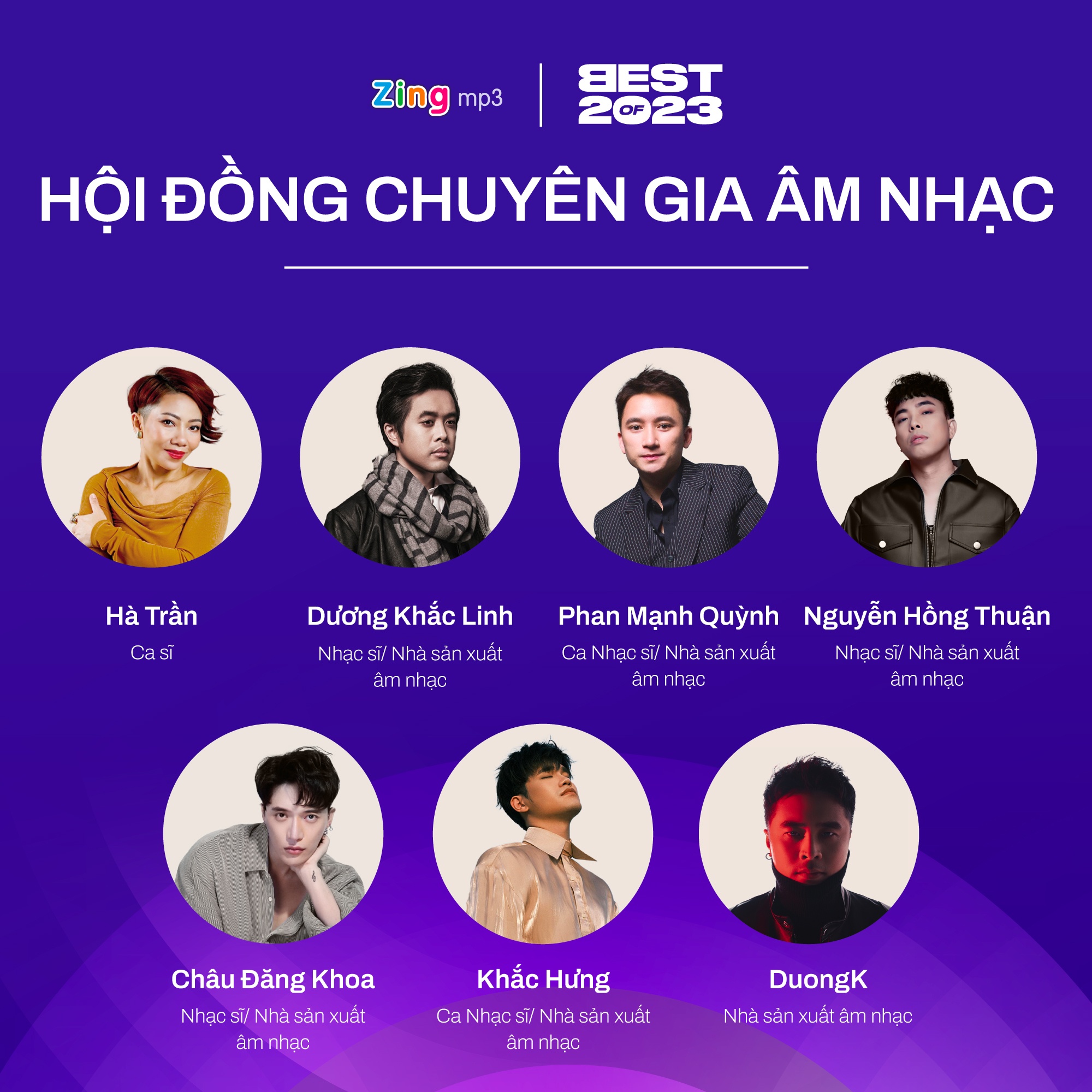 Best Of 2023,  ca si cua nam,  bai hat 2023,  nghe si 2023,  Hua Kim Tuyen,  Van Mai Huong,  giai thuong am nhac anh 2