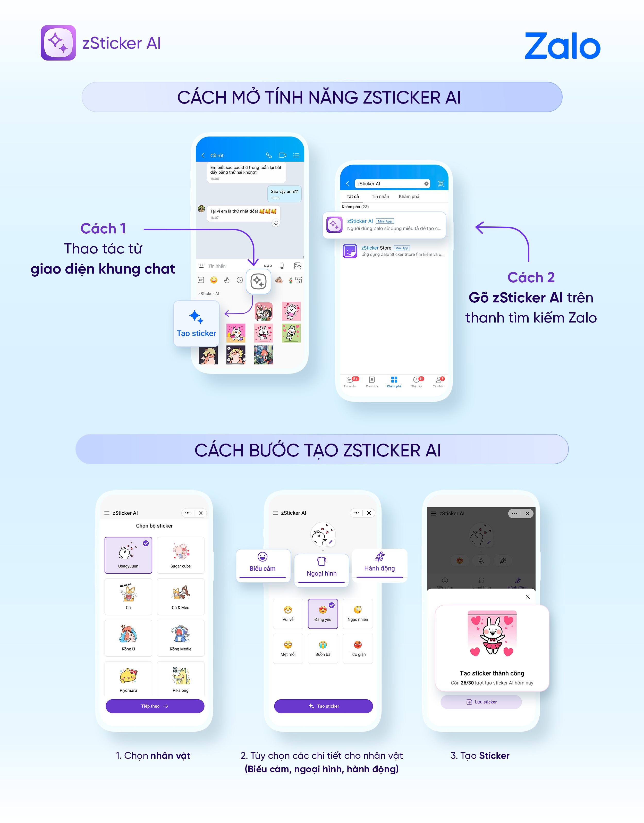 zSticker AI,  Sticker,  Sticker AI,  Zalo,  Zalo AI anh 2