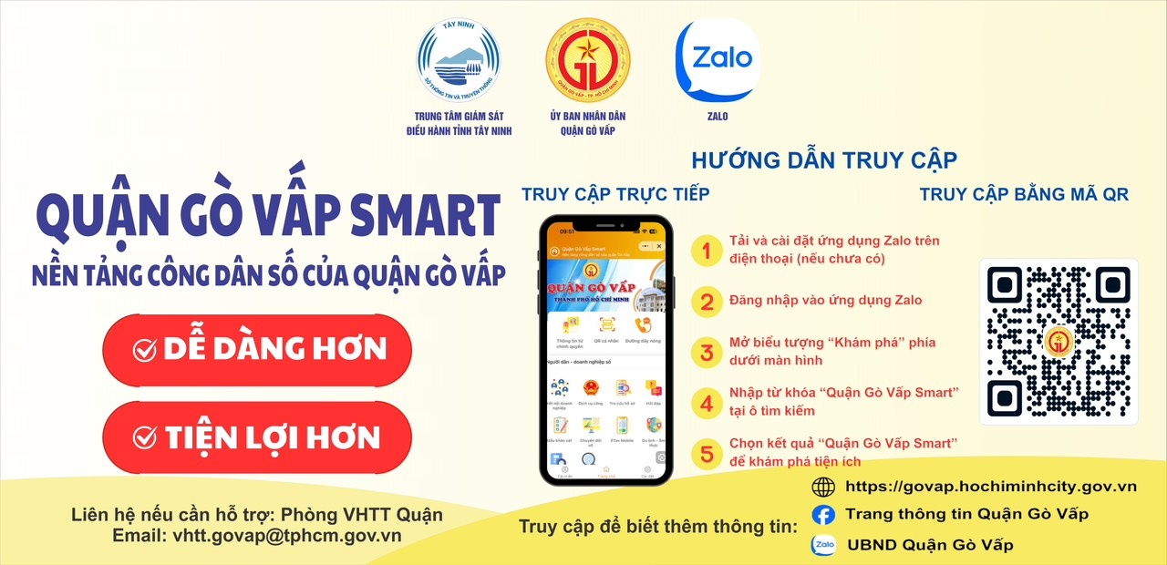 Zalo,  Zalo Mini App,  Quan Go Vap,  Chuyen doi so,  Dich vu cong,  hanh chinh cong anh 2