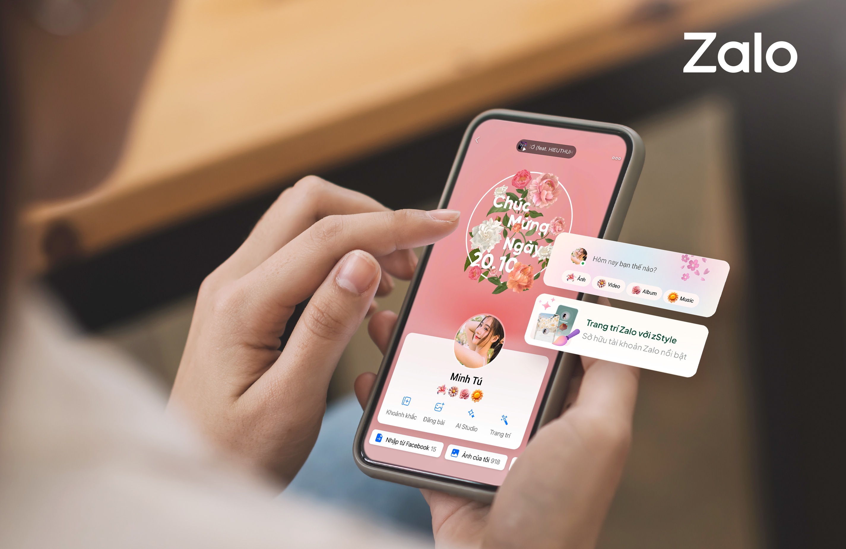 Co gi hot tren Zalo? Loat tinh nang AI mung ngay 20/10 duoc ra mat hinh anh