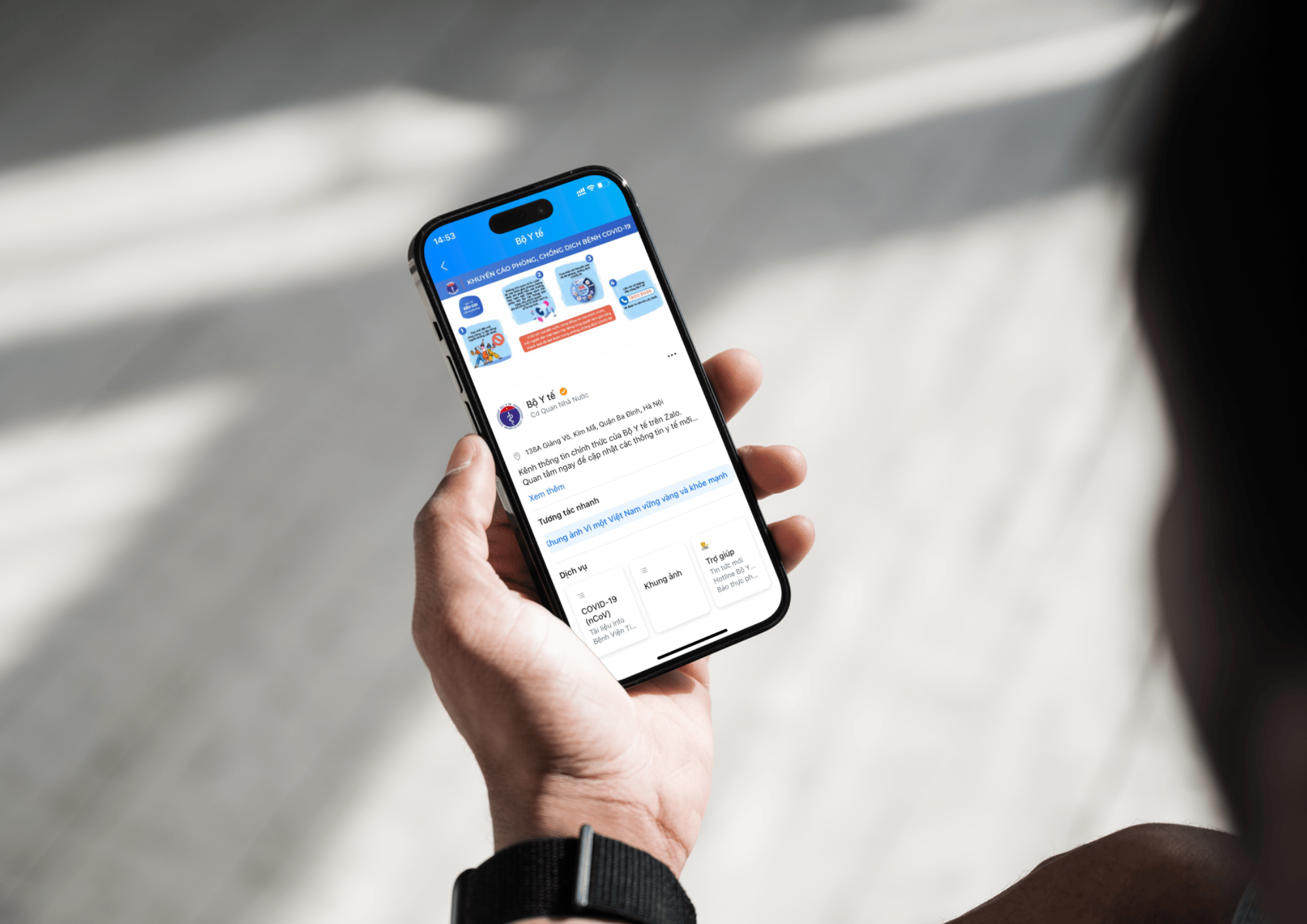 Khi cac bo ban nganh gui thong tin, chi dao qua Zalo hinh anh