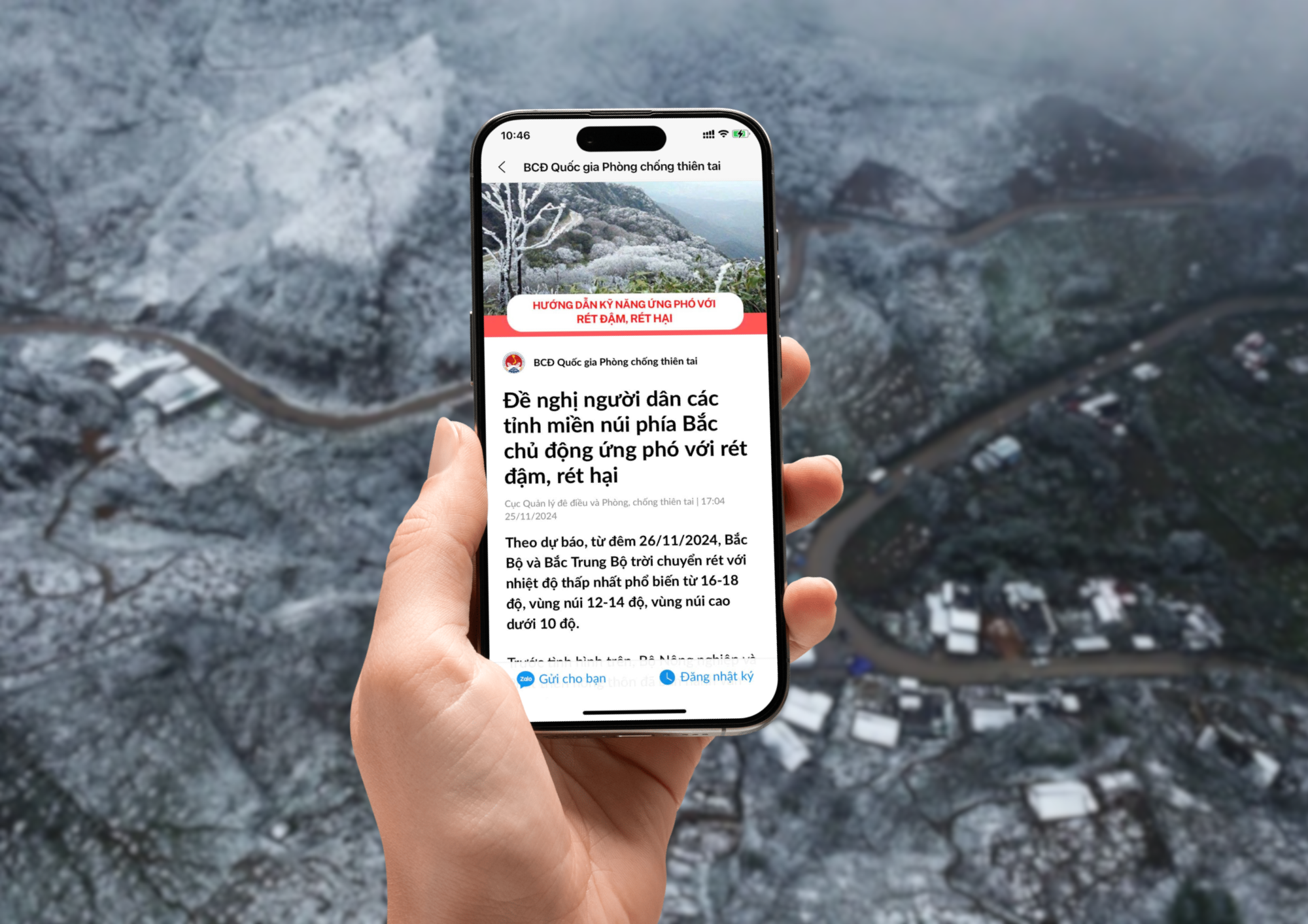 Hon 2 trieu tin nhan canh bao ret duoc gui toi nguoi dan hinh anh