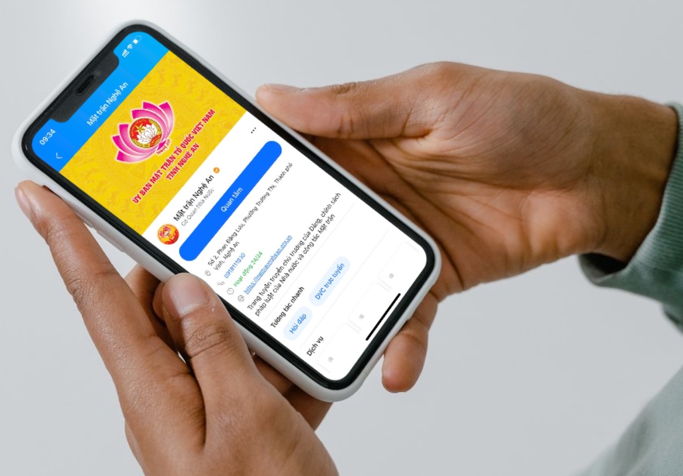 Zalo nhan bang khen tu Uy ban MTTQ Viet Nam tinh Nghe An hinh anh