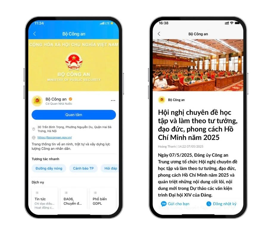 Zalo,  CDS,  MiniApp anh 2